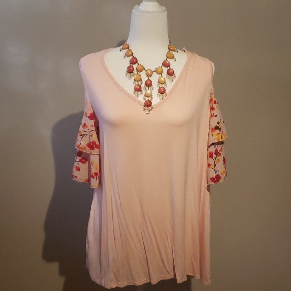 Cold shoulder blouse